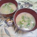 みかかめ's cooksnap of when they made 白菜とえのきと生姜のお味噌汁.