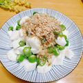 ルパンのかあさん☆彡's cooksnap of when they made オクラと長芋のおかかポン酢和え.