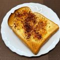 にきけん's cooksnap of when they made 三島のかつおふりかけトースト.