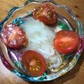 Mimiromi's cooksnap of when they made トマトと新玉ねぎのさっぱりマリネ.