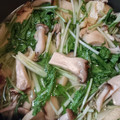 クック8YQSKM☆'s cooksnap of when they made 水菜としめじ☆白だしサッと煮.