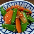 ぷりまめ's cooksnap of when they made スナップエンドウと人参の胡麻和え～♪.