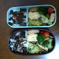 コマアキ's cooksnap of when they made 食べやすい✨市松海苔弁当.