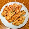 ☆魔矢☆'s cooksnap of when they made 大好きな焼き鳥屋さんの甘辛つくね★.