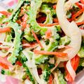 U☆kaoru's cooksnap of when they made 紅生姜入りゴーヤツナマヨサラダ.