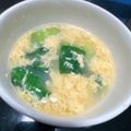 rinabanana's cooksnap of when they made チンゲン菜と玉子の中華スープ.