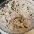 ゆるмαмα's cooksnap of when they made 蒸し鶏とかいわれのサラダ✽梅マヨわさび.