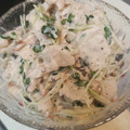 ゆるмαмα's cooksnap of when they made 蒸し鶏とかいわれのサラダ✽梅マヨわさび.