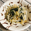 yukarin222's cooksnap of when they made もやしとわかめのナムル.