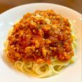 ☆ぼうchan☆'s cooksnap of when they made 冷凍トマトと鶏ミンチで簡単☆ミートソース.