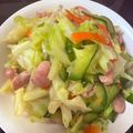 J_son's cooksnap of when they made ウインナーときゅうりの野菜炒め.