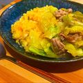 きなこ＊。's cooksnap of when they made キャベツと豚肉の♥あんかけ肉チャーハン♫.