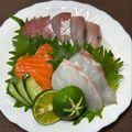 にきけん's cooksnap of when they made お刺身にすだち〜☆.
