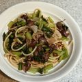 STfam's cooksnap of when they made 小松菜とホタルイカのオイルパスタ.