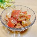 ルパンのかあさん☆彡's cooksnap of when they made 安いトマトが激ウマに！トマトの胡麻和え.