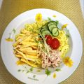 へい♡ゆー♡'s cooksnap of when they made 具材の種類が少ない冷やし中華盛り付け.