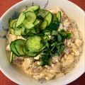 caruga's cooksnap of when they made 簡単♡きゅうりとさば缶で冷や汁風そうめん.