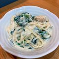 トムトム★'s cooksnap of when they made ほうれん草とサーモンのクリームパスタ.