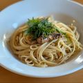 ねえさん食堂's cooksnap of when they made 簡単プロの味！オイルサーディンパスタ.