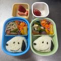 Chaaa_room's cooksnap of when they made キャラ弁♡スヌーピーとチャーリーブラウン.