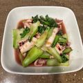 クック6YRSWD☆'s cooksnap of when they made 簡単お惣菜♪青梗菜とイカの塩炒め.