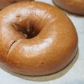 macomoo's cooksnap of when they made むっちりもっちりチョコ入ココアベーグル★.