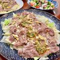 Superlittleboo's cooksnap of when they made レンジで！ねぎ豚ラー油もりもりキャベツ.