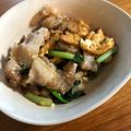 もりっこかふぇ's cooksnap of when they made 豚バラ厚揚げと小松菜の旨辛味噌炒め♩.