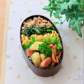 runa10's cooksnap of when they made 忙しい日の簡単三色丼.