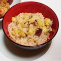 あららぎもみじ's cooksnap of when they made 子供が大好きホクホクサさつまいもご飯.