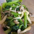 7e☆'s cooksnap of when they made 栄養満点♪小松菜としめじのナムル☆.