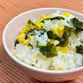 島子☆'s cooksnap of when they made 子供が大好き☆わかめとコーン炊き込みご飯.