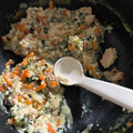 ぼんごれッ♪'s cooksnap of when they made ［離乳食完了期］ 鮭と野菜の豆乳煮込み風.