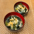 なつき☆ミ's cooksnap of when they made 簡単美味しいワカメとネギの味噌汁.