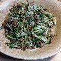 料理おじさん's cooksnap of when they made 水菜と挽肉のピリ辛オイスターソース炒め♪.