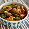 マルんちの丸顔's cooksnap of when they made ほっと美味しい~小松菜と薩摩揚げの煮物.