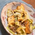 みるくクロワッサン's cooksnap of when they made 厚揚げと豚ひき肉とキャベツの炒め物.