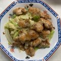 ハングル's cooksnap of when they made 鳥肩肉とキャベツの黒胡椒炒め♪.