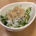 ねみねみ's cooksnap of when they made きゅうりとシラスのさっぱりサラダ☆.