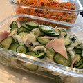 hama♪♪♪'s cooksnap of when they made きゅうりと玉ねぎとハムのマリネ風サラダ.
