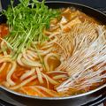 ☆GSSQHY☆'s cooksnap of when they made ☆豚バラで韓国風豆苗鍋☆.