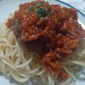 まぶたん's cooksnap of when they made 洋食屋さんの！ミートボールスパゲッティ♪.