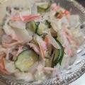 ゆるмαмα's cooksnap of when they made 新玉ねぎとカニカマのサラダ.
