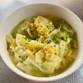 azbjbn's cooksnap of when they made 超簡単キャベツと卵のコンソメスープ.