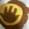 クックHK2WV3☆'s cooksnap of when they made 【覚書】ホットケーキmixで手形クッキー.
