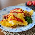 ちゃぴ♥'s cooksnap of when they made 簡単＊包まないオムライス.