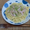 朔耶's cooksnap of when they made ◎柚子胡椒＆あおさ海苔のクリームパスタ◎.