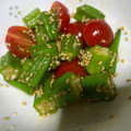 Hosimi's cooksnap of when they made ■　トマトとオクラの和風和え　■.