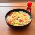 Etsu☆ko's cooksnap of when they made トマトとふわふわ卵の中華風スープ.