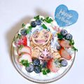 ☆しのＰ☆'s cooksnap of when they made 生クリームでお手軽キャラケーキ！！.